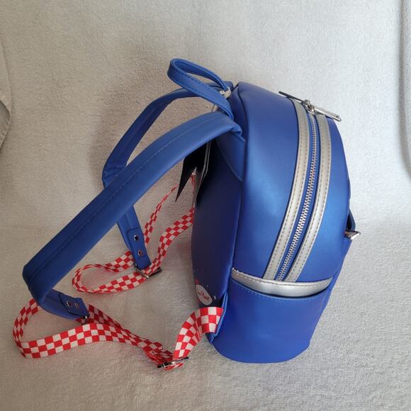 Loungefly Pixar Toy Story Pizza Planet Space Entry Mini Backpack Blue NWT - Picture 5 of 10